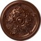 Ekena Millwork Katheryn Ceiling Medallion (Fits Canopies up to 2 1/8"), 14 1/2"OD x 2 3/4"P, Copper Penny CM14KTCPS - alternate 1